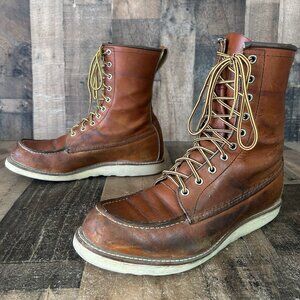 Red Wing 877 Moc Toe Work Boots Mens 10.5 D